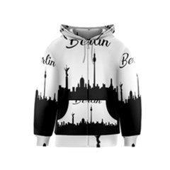 Berlin Kids  Zipper Hoodie by Valentinaart