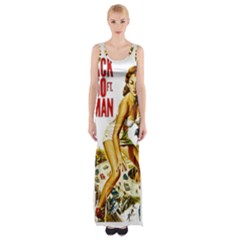 Attack Of The 50 Ft Woman Maxi Thigh Split Dress by Valentinaart