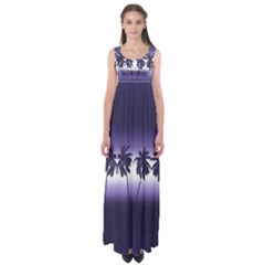 Tropical Sunset Empire Waist Maxi Dress by Valentinaart