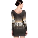 Chess Pieces Long Sleeve Velvet Bodycon Dress View2