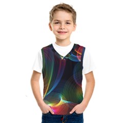 Abstract Rainbow Twirls Kids  Sportswear by Nexatart