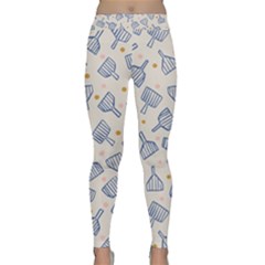 Glass Polka Circle Blue Classic Yoga Leggings by Mariart