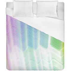 Light Means Net Pink Rainbow Waves Wave Chevron Green Duvet Cover (california King Size) by Mariart