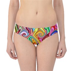 Rainbow Gnarls Hipster Bikini Bottoms by WolfepawFractals