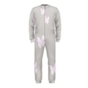 Butterfly Silhouette Organic Prints Linen Metallic Synthetic Wall Pink OnePiece Jumpsuit (Kids) View1