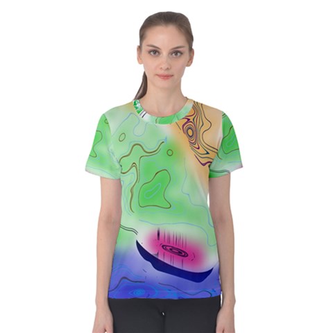 Mirror Light Women s Cotton Tee by Mariart