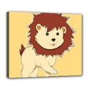 Happy Cartoon Baby Lion Deluxe Canvas 24  x 20   View1