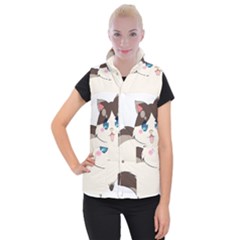 Ragdoll Cat For Life Women s Button Up Puffer Vest by Catifornia