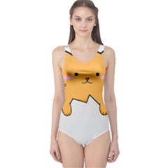 Yellow Cat Egg One Piece Swimsuit by Catifornia