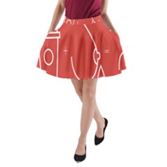 Caffeine And Breastfeeding Coffee Nursing Red Sign A-line Pocket Skirt by Mariart