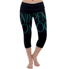 Opening Soon Sign Capri Yoga Leggings by Mariart