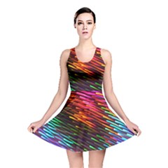 Rainbow Shake Light Line Reversible Skater Dress by Mariart