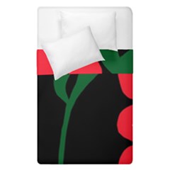 Illustrators Portraits Plants Green Red Polka Dots Duvet Cover Double Side (single Size) by Mariart