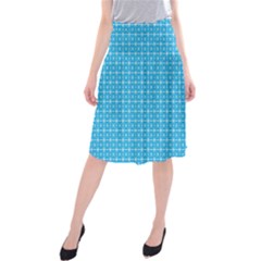 Simple Rectangular Pattern Midi Beach Skirt by berwies