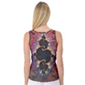 The Eye Of Julia, A Rainbow Fractal Paint Swirl Women s Basketball Tank Top View2