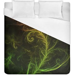 Fractal Hybrid Of Guzmania Tuti Fruitti And Ferns Duvet Cover (king Size) by jayaprime