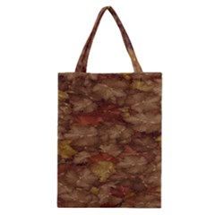 Brown Texture Classic Tote Bag by BangZart