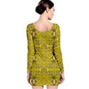 Stars And Flowers In The Forest Of Paradise Love Popart Long Sleeve Bodycon Dress View2