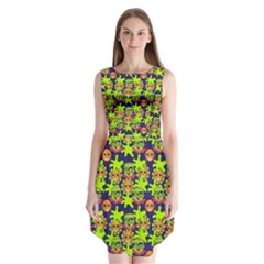 Smiley Monster Sleeveless Chiffon Dress   by BangZart