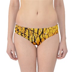 Yellow Chevron Zigzag Pattern Hipster Bikini Bottoms by BangZart