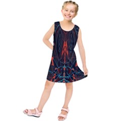 Doodle Art Pattern Background Kids  Tunic Dress by BangZart