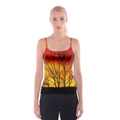 Sunset Abendstimmung Spaghetti Strap Top by BangZart