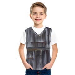 Alpine Hut Almhof Old Wood Grain Kids  Sportswear by BangZart