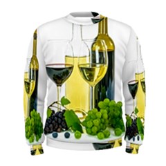 White Wine Red Wine The Bottle Men s Sweatshirt by BangZart