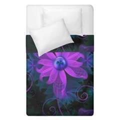 Beautiful Ultraviolet Lilac Orchid Fractal Flowers Duvet Cover Double Side (single Size) by jayaprime