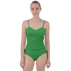 Green Scales Sweetheart Tankini Set by Brini