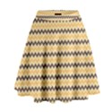 Colored Zig Zag High Waist Skirt View1