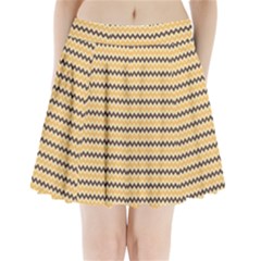 Colored Zig Zag Pleated Mini Skirt by Colorfulart23