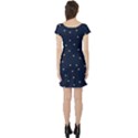 Navy/Gold Stars Short Sleeve Skater Dress View2