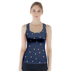 Navy/gold Stars Racer Back Sports Top by Colorfulart23