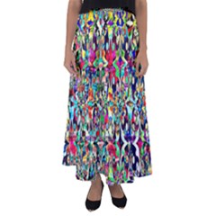 Psychedelic Background Flared Maxi Skirt by Colorfulart23