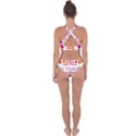 Be Yourself Pink Orange Dots Circular Cross Back Hipster Bikini Set View2