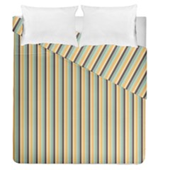 Elegant Stripes Duvet Cover Double Side (queen Size) by Colorfulart23