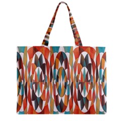 Colorful Geometric Abstract Zipper Mini Tote Bag by linceazul