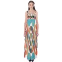 Colorful Geometric Abstract Empire Waist Maxi Dress View1