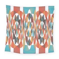 Colorful Geometric Abstract Square Tapestry (large) by linceazul