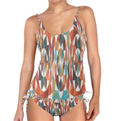 Colorful Geometric Abstract Tankini Set by linceazul