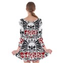 Tattoo tribal street art Long Sleeve Skater Dress View2