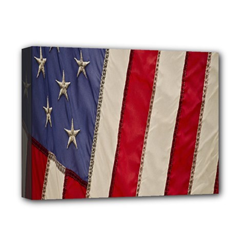 Usa Flag Deluxe Canvas 16  X 12   by BangZart