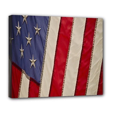 Usa Flag Deluxe Canvas 24  X 20   by BangZart