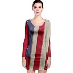 Usa Flag Long Sleeve Bodycon Dress by BangZart