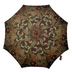 Traditional Batik Art Pattern Hook Handle Umbrellas (small) by BangZart