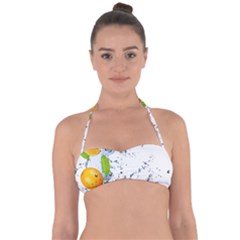 Fruits Water Vegetables Food Halter Bandeau Bikini Top by BangZart