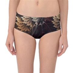 Fractalius Abstract Forests Fractal Fractals Mid-waist Bikini Bottoms by BangZart