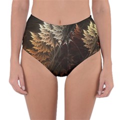 Fractalius Abstract Forests Fractal Fractals Reversible High-waist Bikini Bottoms by BangZart