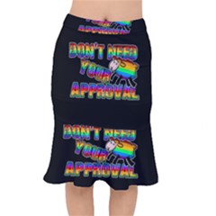 Dont Need Your Approval Mermaid Skirt by Valentinaart